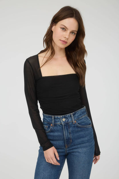 Sydney Square Neck LS Top