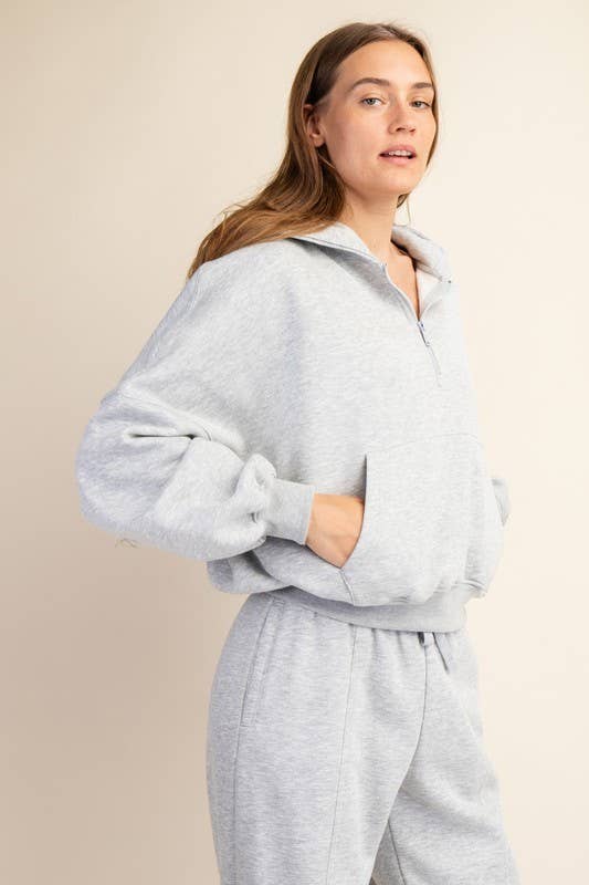 Go To Quarter Zip French Terry