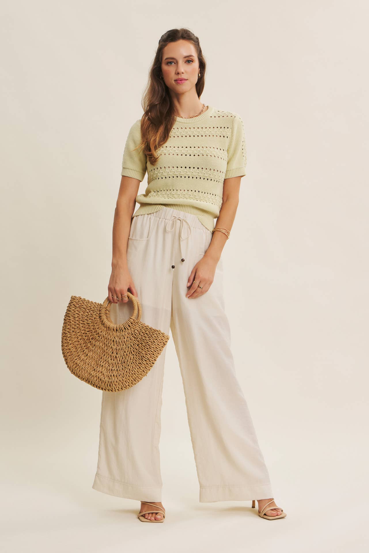 Vintage Breeze Pointelle Sweater
