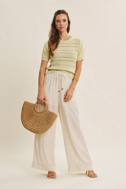 Vintage Breeze Pointelle Sweater