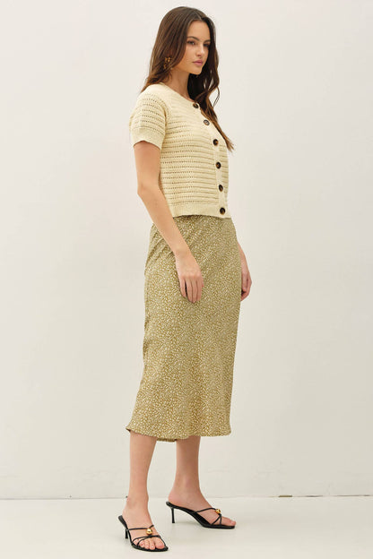 Short Sleeve Crochet Cardigan