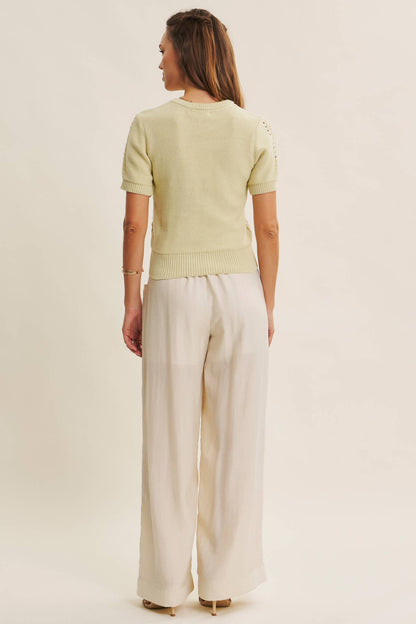 Vintage Breeze Pointelle Sweater