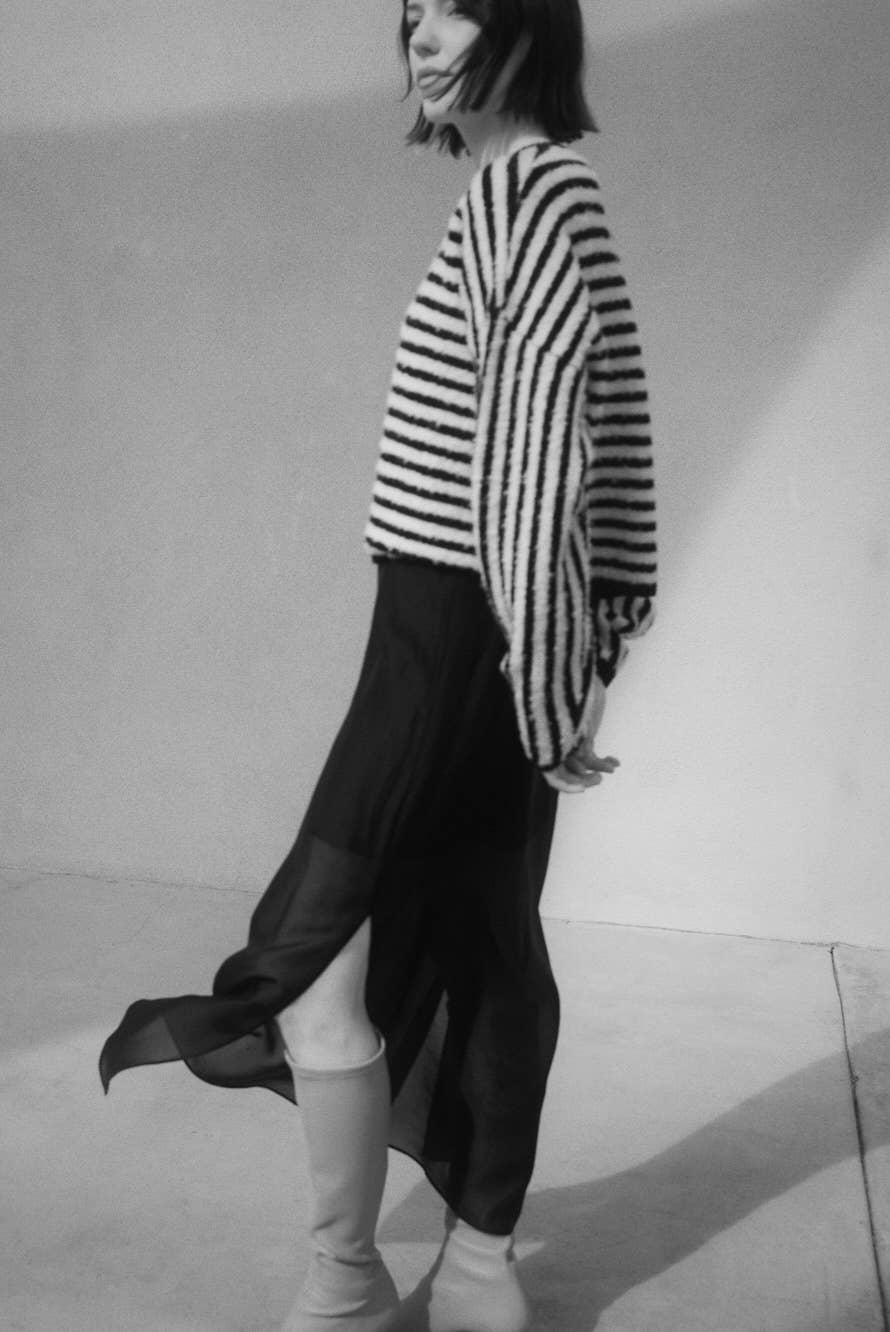 Striped Casual Knit Sweater