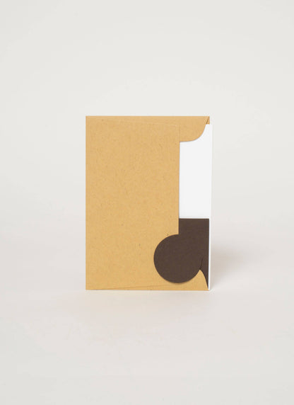 Owl Love Mini Letterpress Greeting Card by Phoebe Wahl