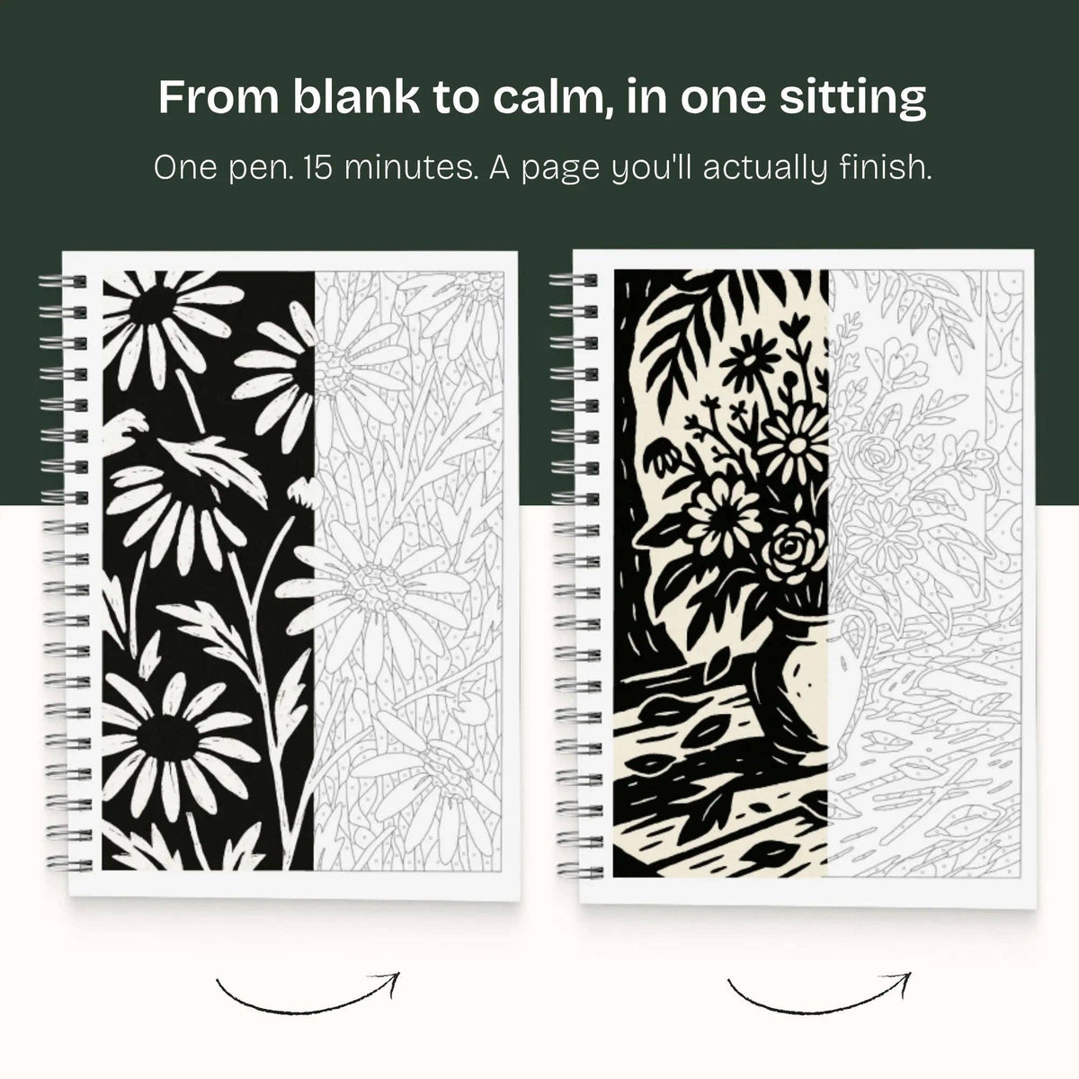 One Color Coloring Book - Flowers Edition