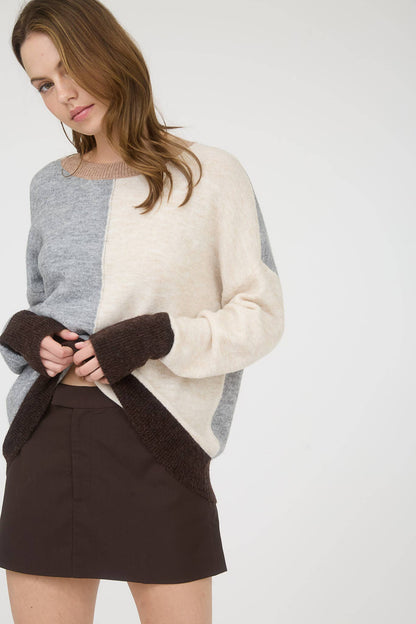 Relaxed Colorblock Sweater