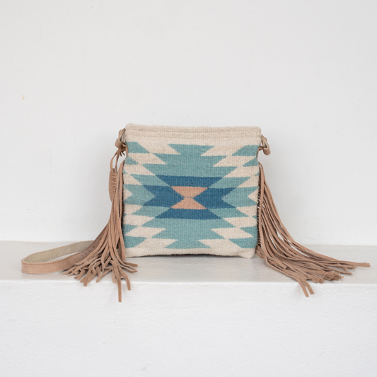 Viento Dulce Wool Fringe Crossbody–Handwoven Oaxaca