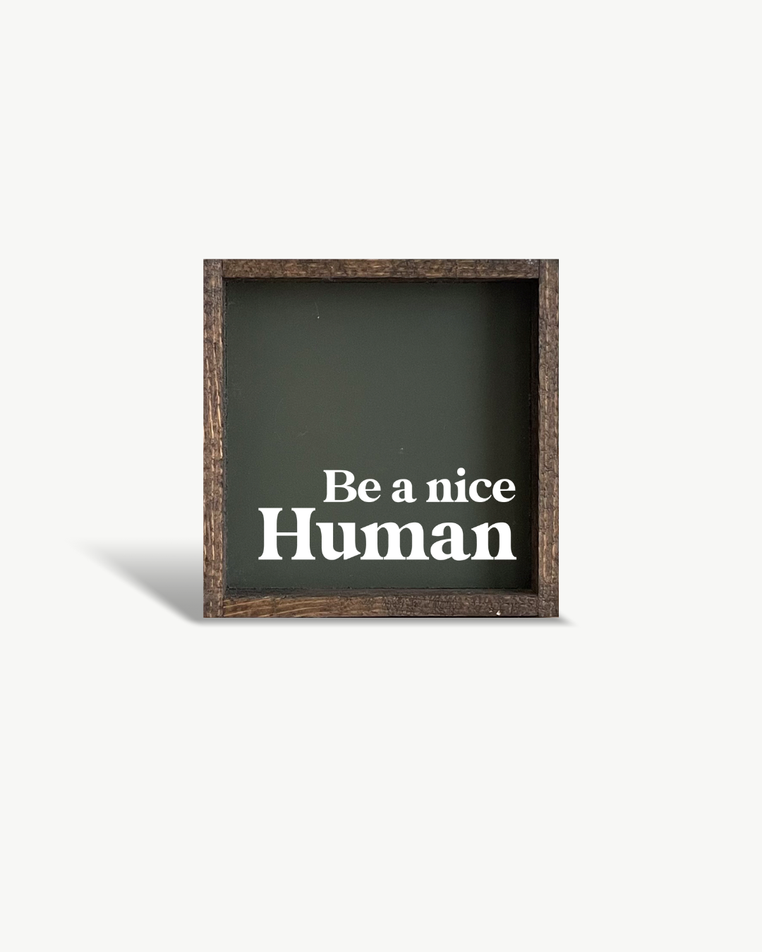 Be A Nice Human Framed Print - Modern Positive Wall Art