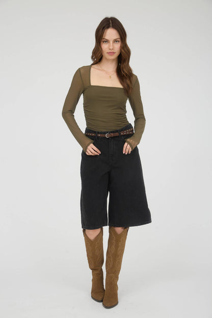 Sydney Square Neck LS Top