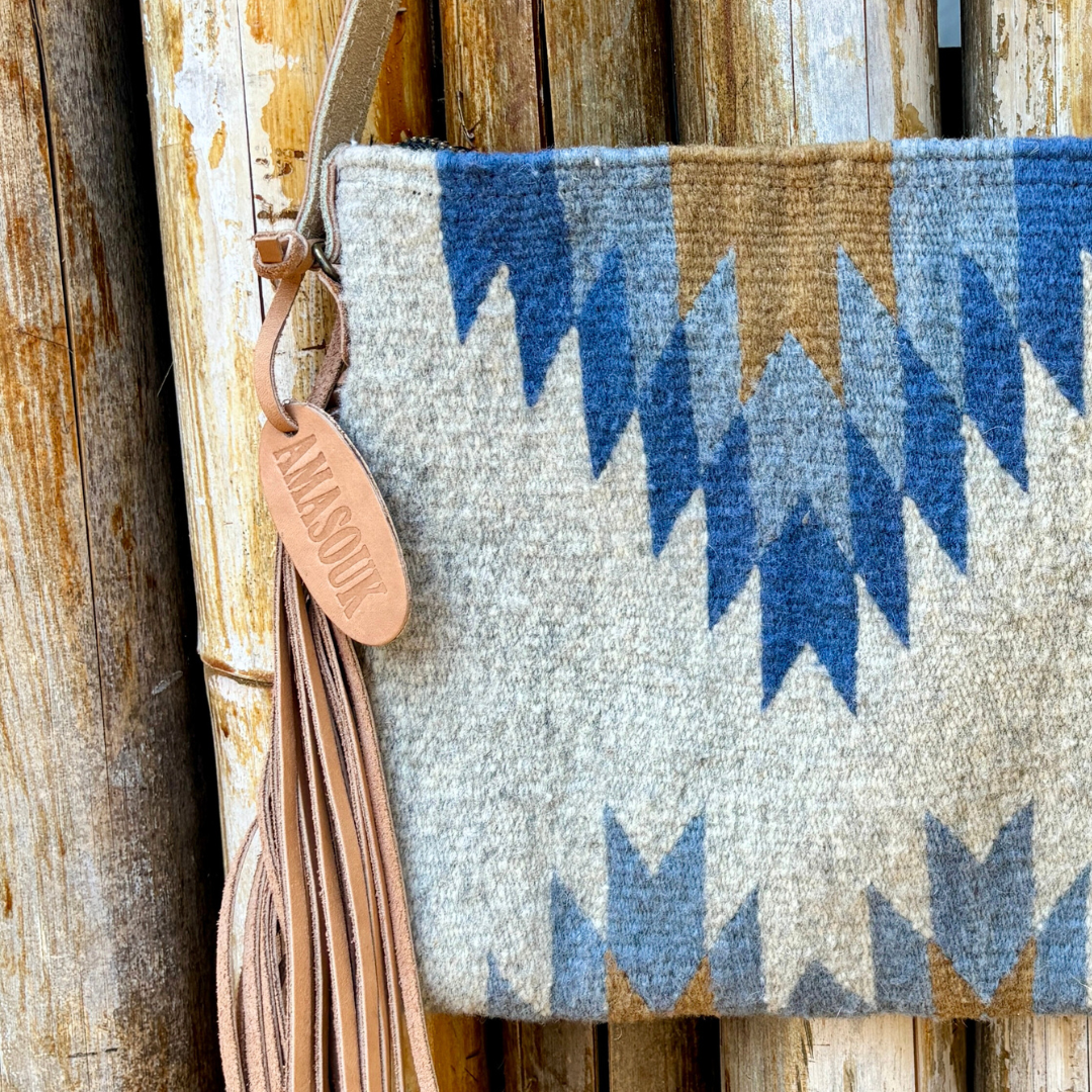 Vega Wool Fringe Crossbody–Handwoven Oaxaca