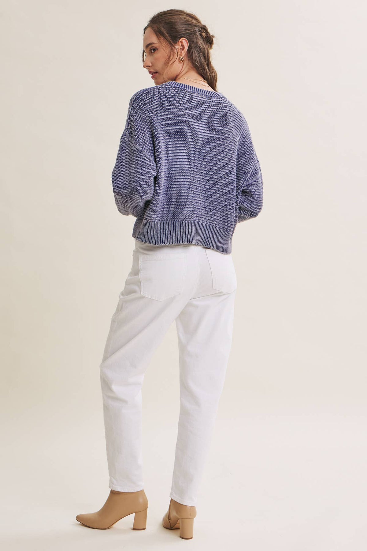 Mineral Waffle Cardigan
