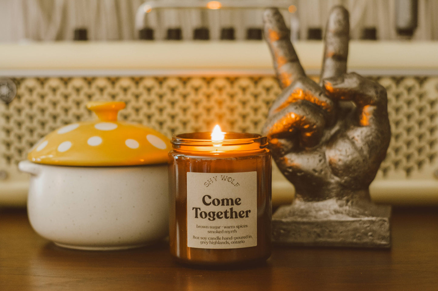 Come Together Classic Rock Soy Candle - Brown Sugar, Spices