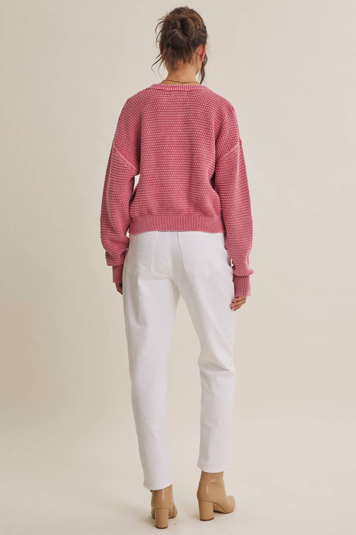 Mineral Waffle Cardigan