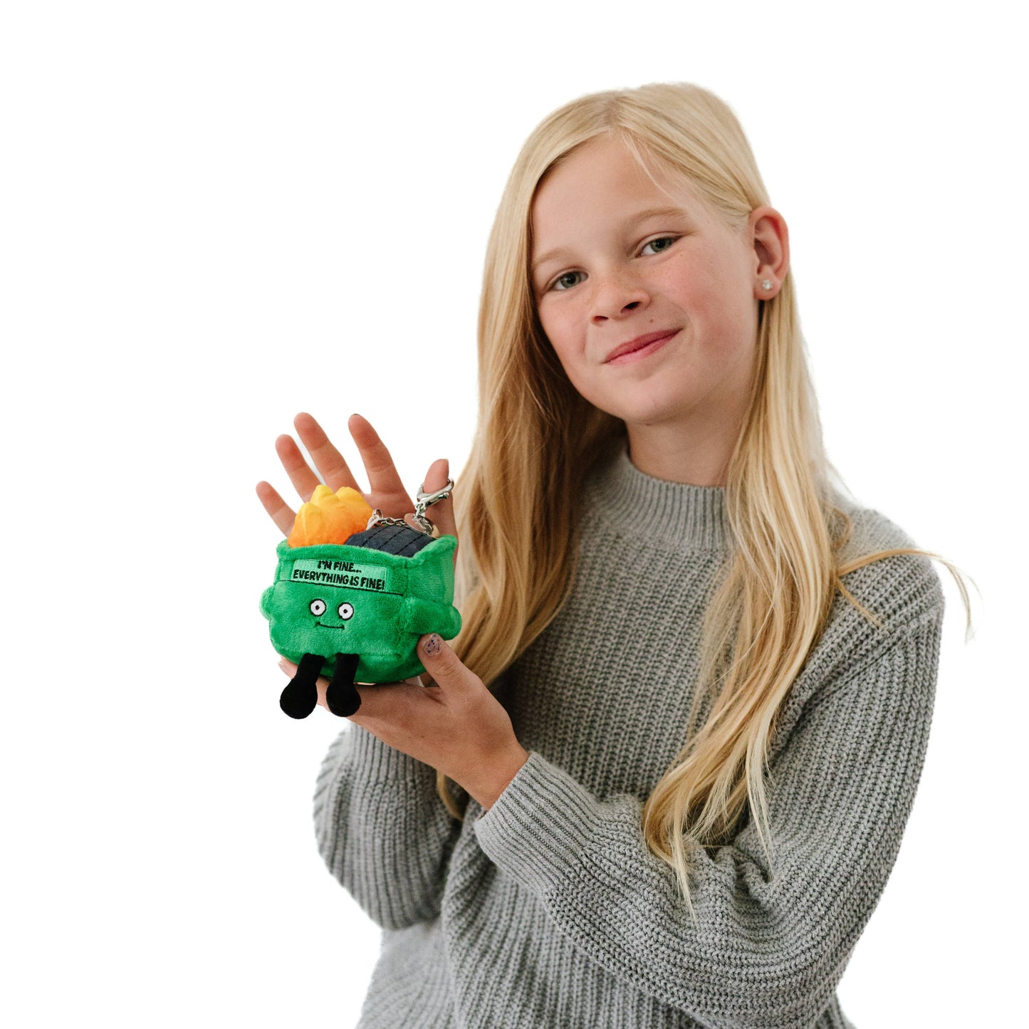 Dumpster Fire Plushie Bag Charm