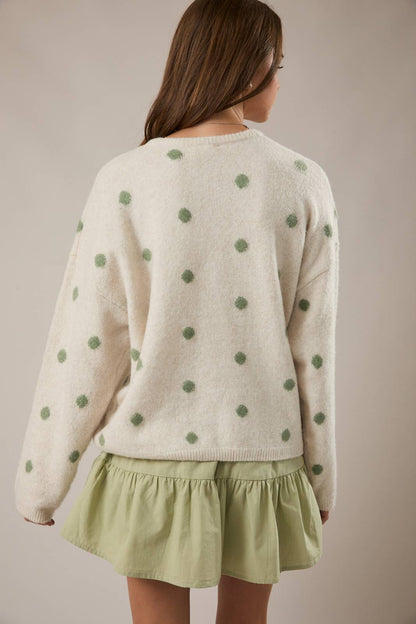 Harbor Dot Sweater Cardigan