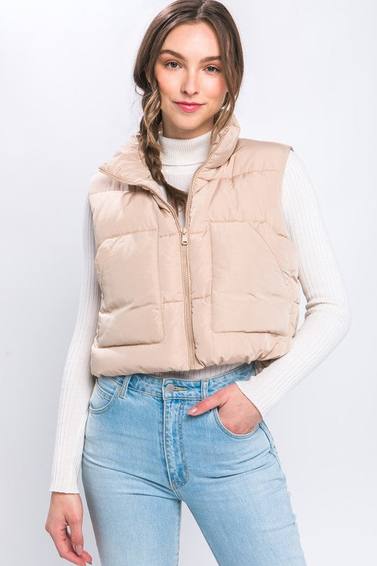 Puffer Vest With Pockets