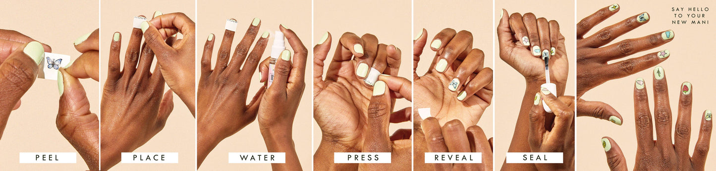 Rebel Nail Art Temporary Tattoo Pack