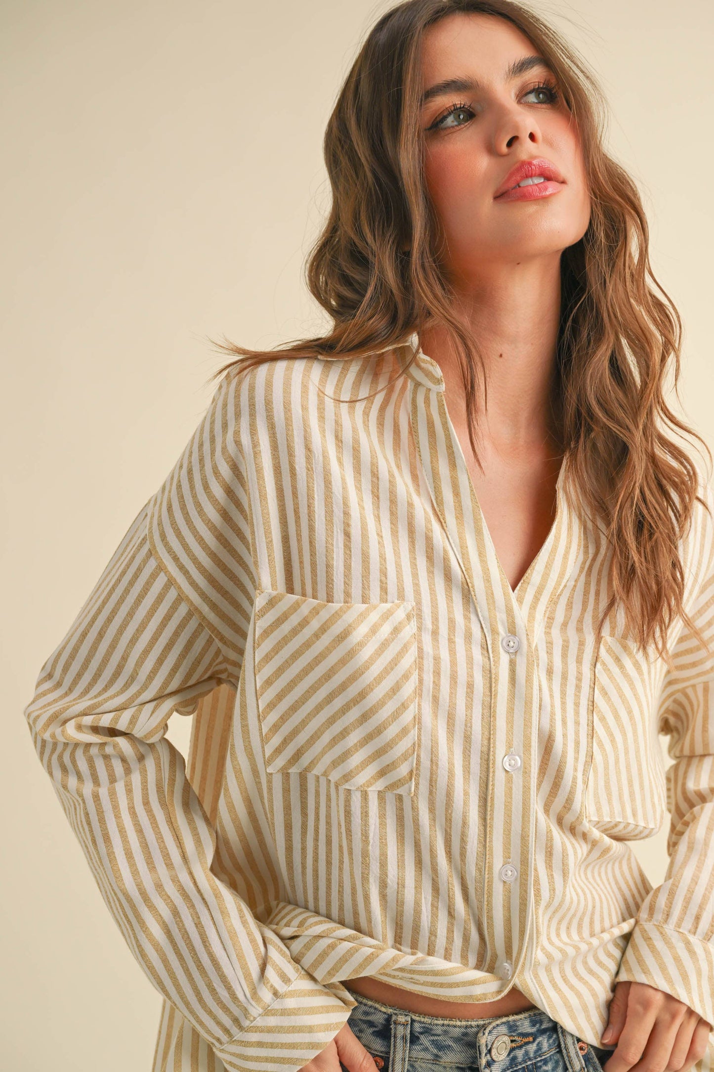 Laid-Back Luxe Stripe Shirt