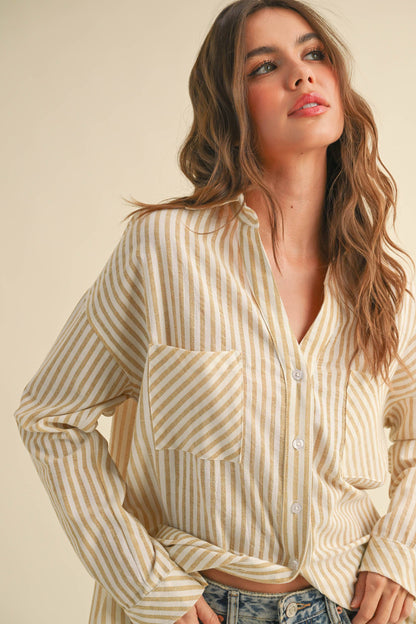Laid-Back Luxe Stripe Shirt