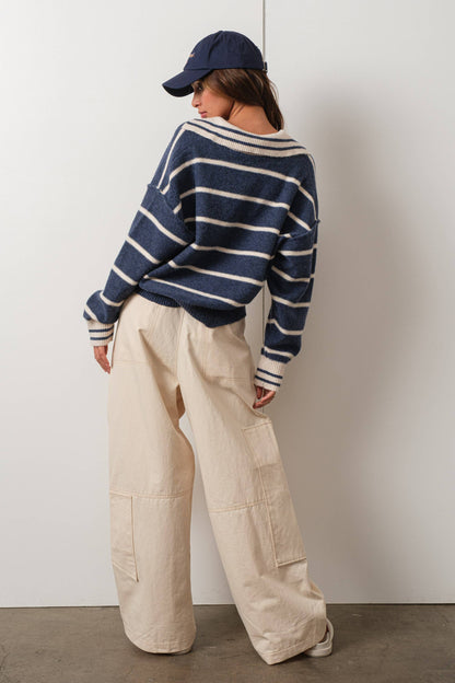 Coastal Prep Striped Sweater