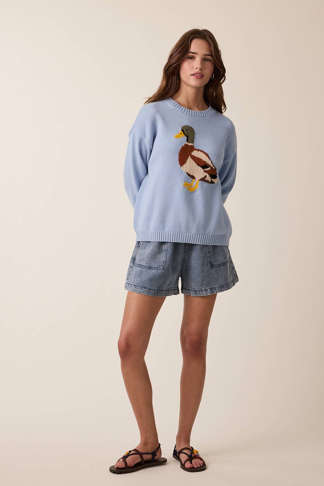 MALLARD DUCK KNIT SWEATER / WL25-12426