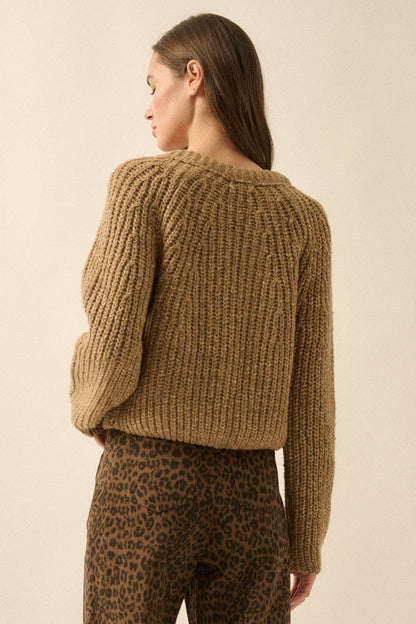 Confetti Button-Front Cardigan