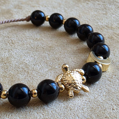 Beaver Moon Bracelet | Black Onyx