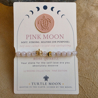 Pink Moon Bracelet | Rose Quartz