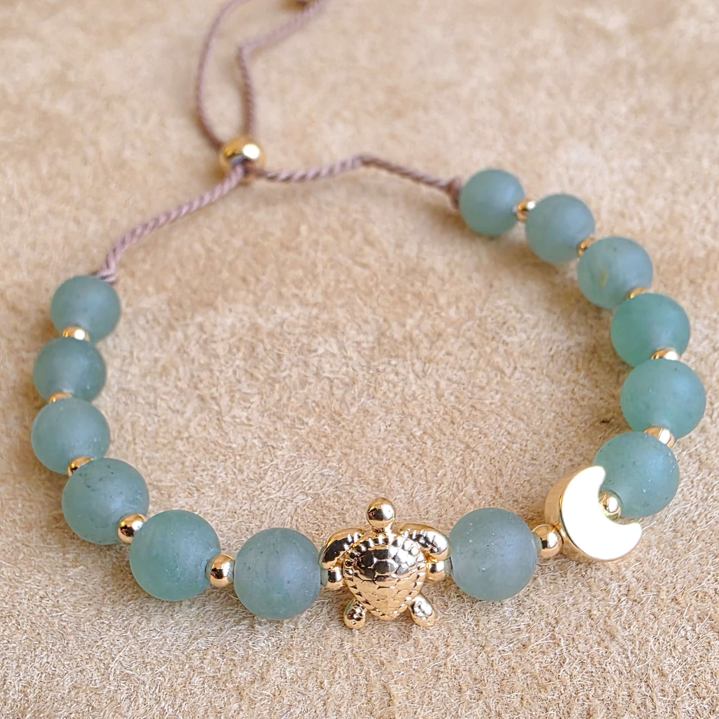 Worm Moon Bracelet | Green Aventurine