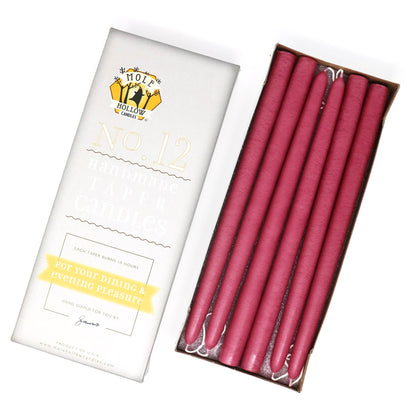 12" Hand Dipped Taper Candles USA Made