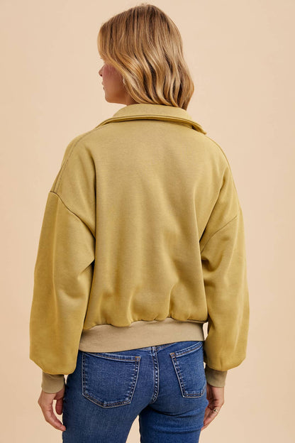 Cropped Polo Pullover