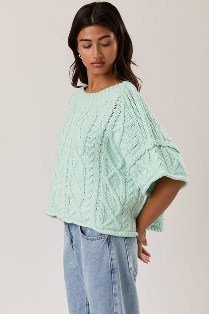 Relaxed Coastal Cable Knit