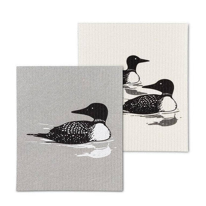 S/2 Loons Swedish Dishcloths