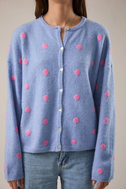 Harbor Dot Sweater Cardigan