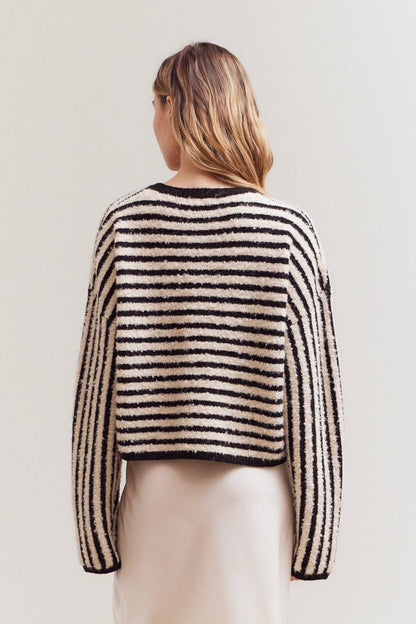 Striped Casual Knit Sweater