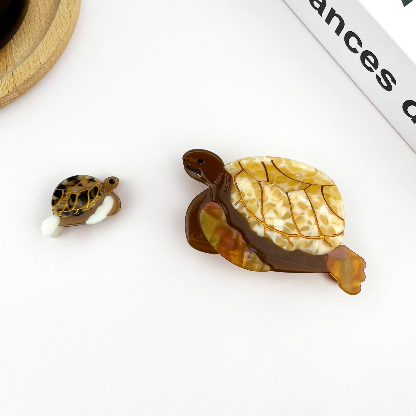 Green Turtle Hair Clip