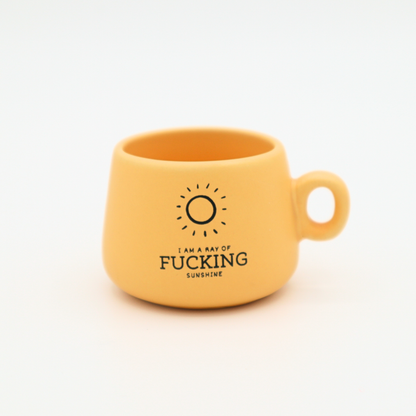 Cappuccino Mug Shot Glass I Am A Ray of Fucking Sunshine