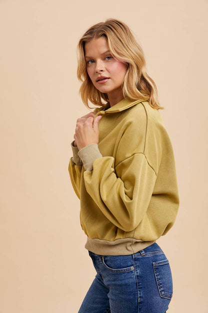 Cropped Polo Pullover