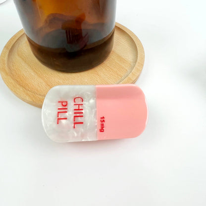 Acetate Pill Hair Clips