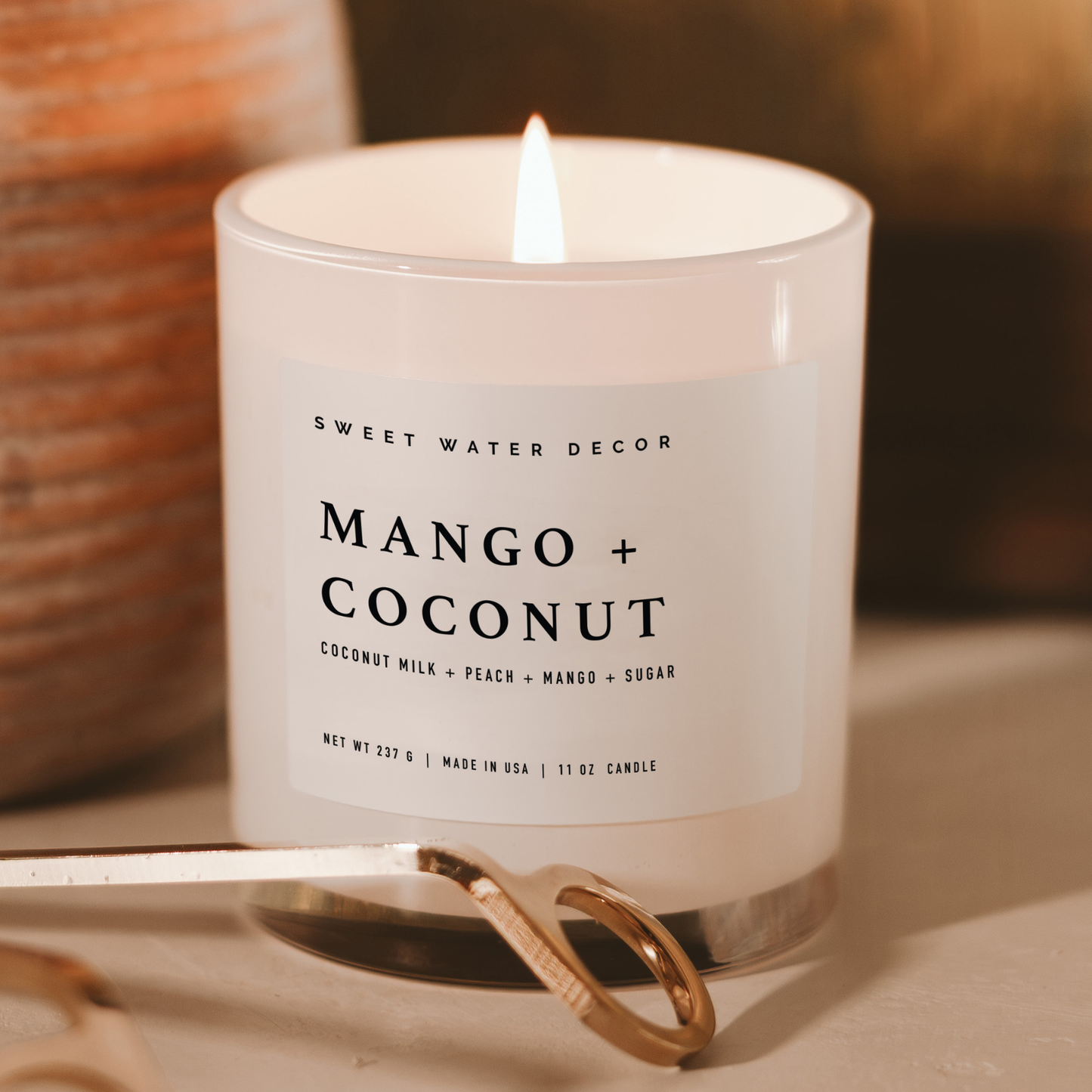 Mango and Coconut 11 oz Soy Candle - Decor & Gifts