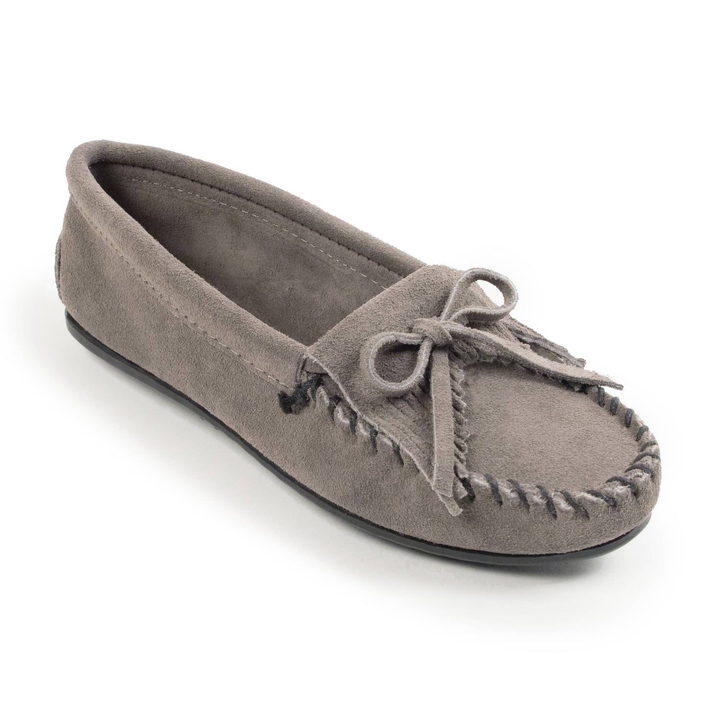 Women's Suede Kilty Moccasin Loafer Shoe