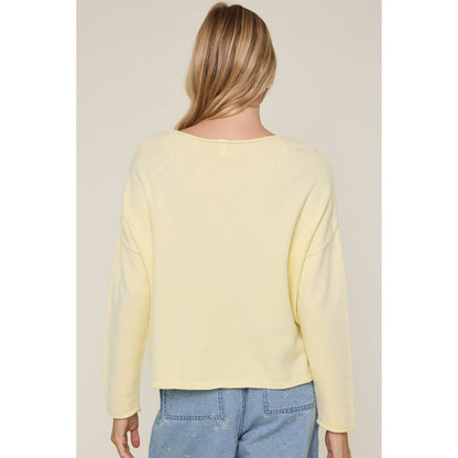 Summer Simple Roll Neck Sweater