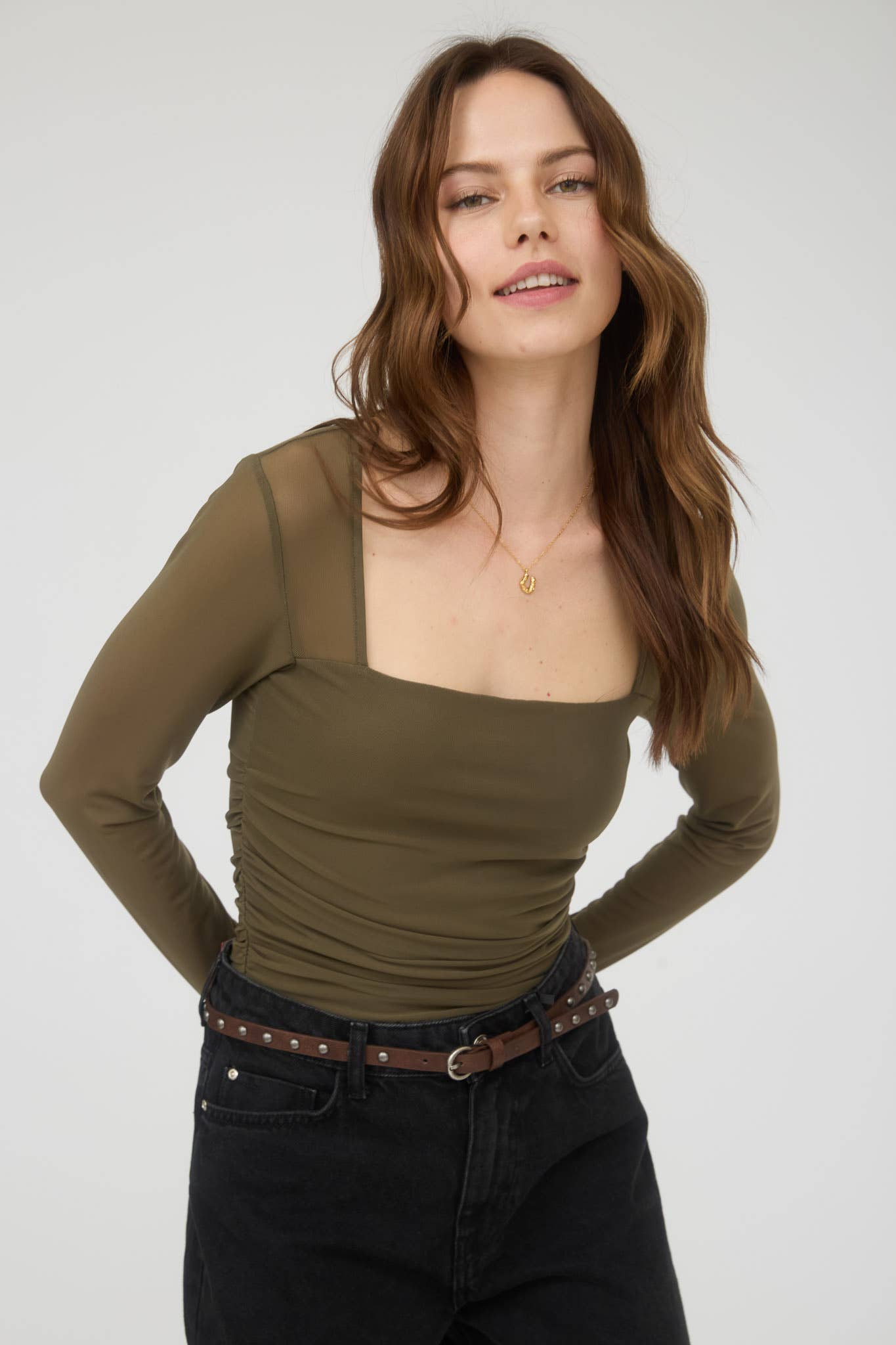 Sydney Square Neck LS Top