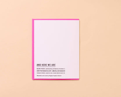 Letterpress New Tot Card