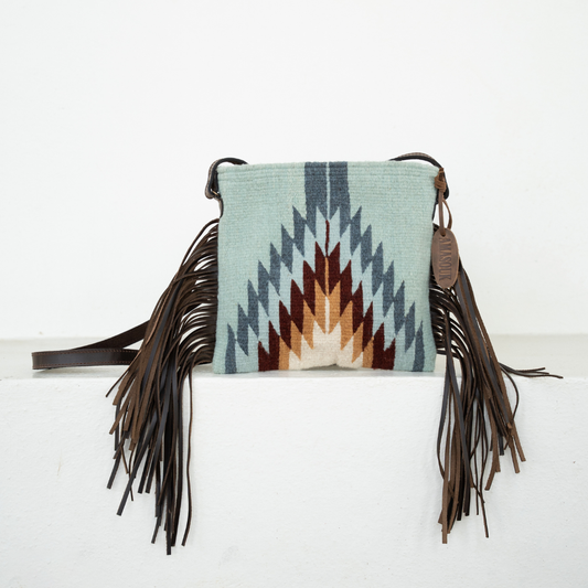 Rebel Wool Fringe Crossbody–Handwoven Oaxaca