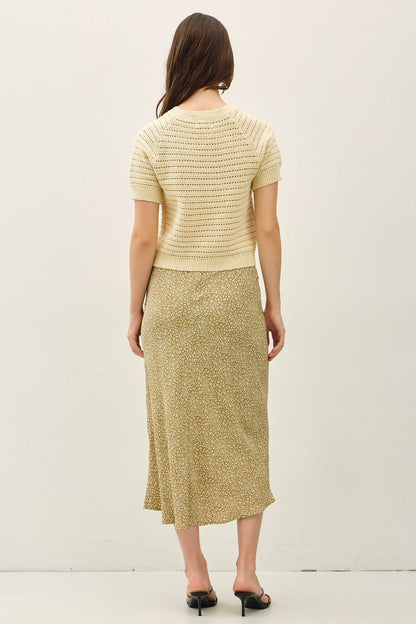 Short Sleeve Crochet Cardigan