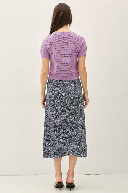 Short Sleeve Crochet Cardigan