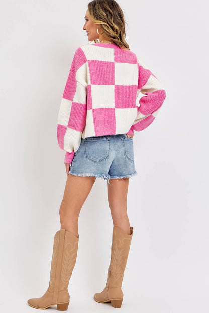 Cozy Grid Sweater