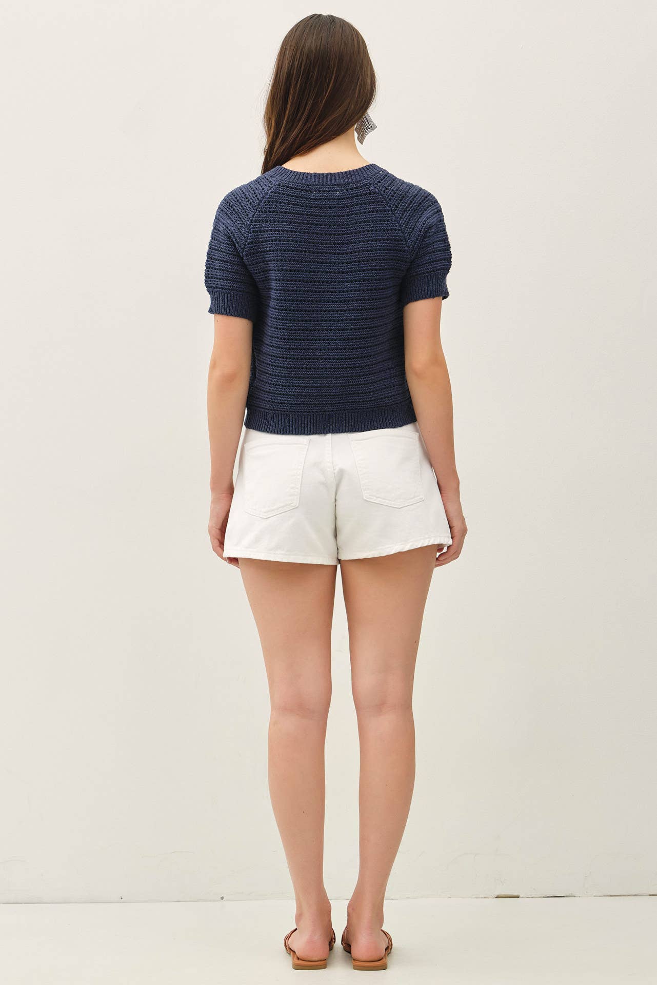 Short Sleeve Crochet Cardigan