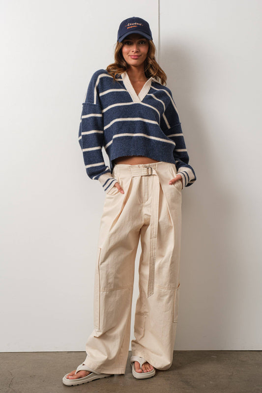 Coastal Prep Striped Sweater